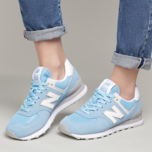 New Balance 574 sneakers light blue size 7 - Picture 14 of 15